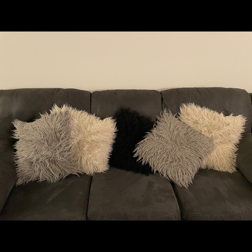 FAUX FUR PILLOWS